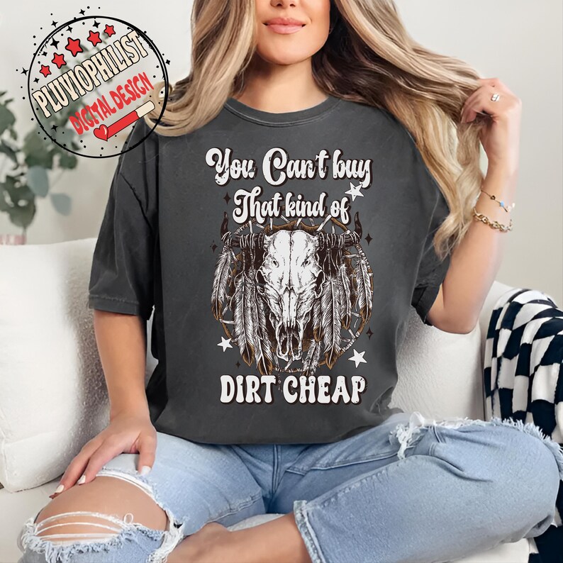 Western Cow Skull Png, Western Desert Sublimation Design, Trendy