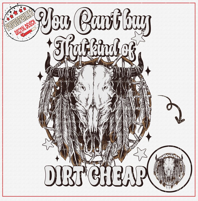 Western Cow Skull Png, Western Desert Sublimation Design, Trendy