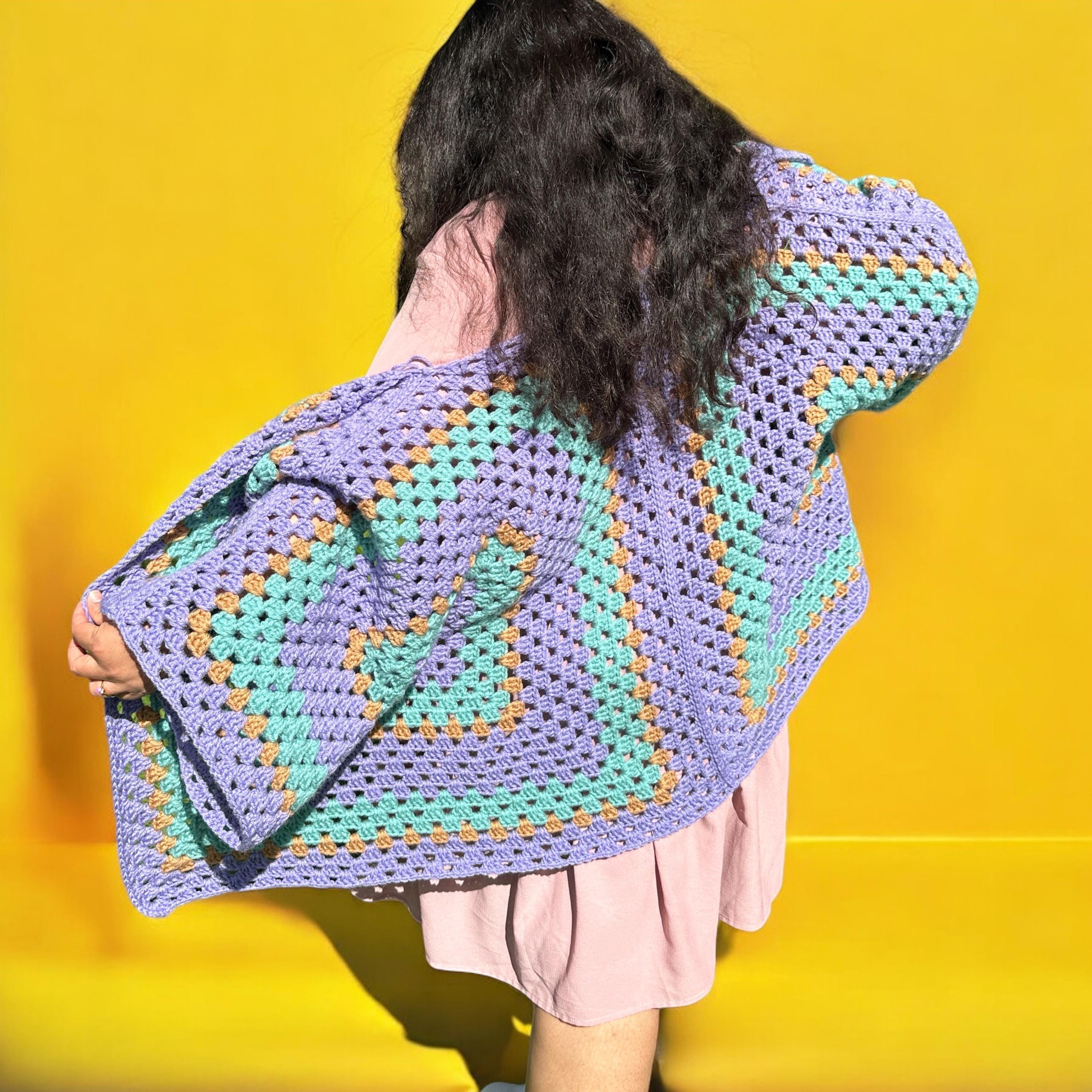 Granny Hexagon Cardigan Crochet Pattern, Crochet Pattern, Granny Crochet Pattern, Granny Cardigan