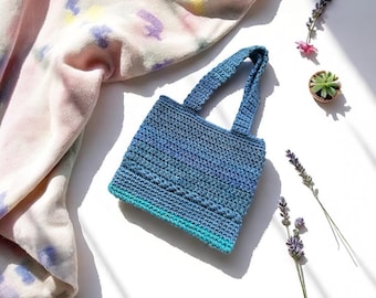 NO SEW Crochet Pattern, No Sew Ocean Light Shoulder Bag Crochet Pattern, No Sew Crochet Bag Pattern, Digital Crochet Pattern Download