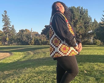 Crochet Pattern, Granny Square Bag, Crochet Bag, Crochet Shoulder Bag, Crochet Purse, Granny Bag Pattern, Crochet Granny Bag Pattern