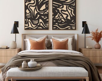 Two Frame Interior Mockup Realistic Digital Frame Mockup Black Frame Mockup Minimalistic Interior Wall Mockup Digital Frame Poster Mockup