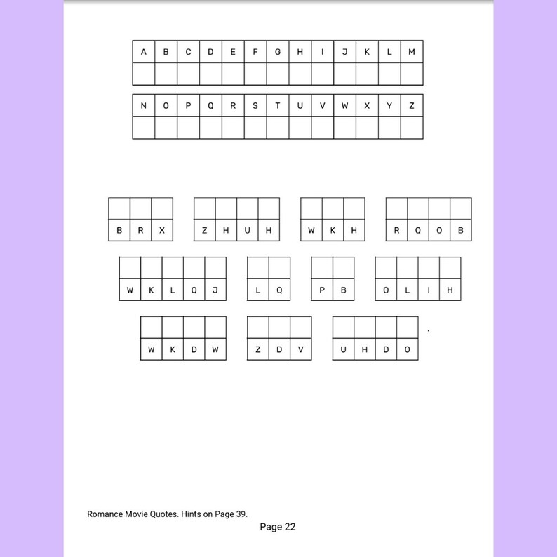 569 Cryptogram Puzzles in Printable Pdfs Adult Activity Book Romance ...