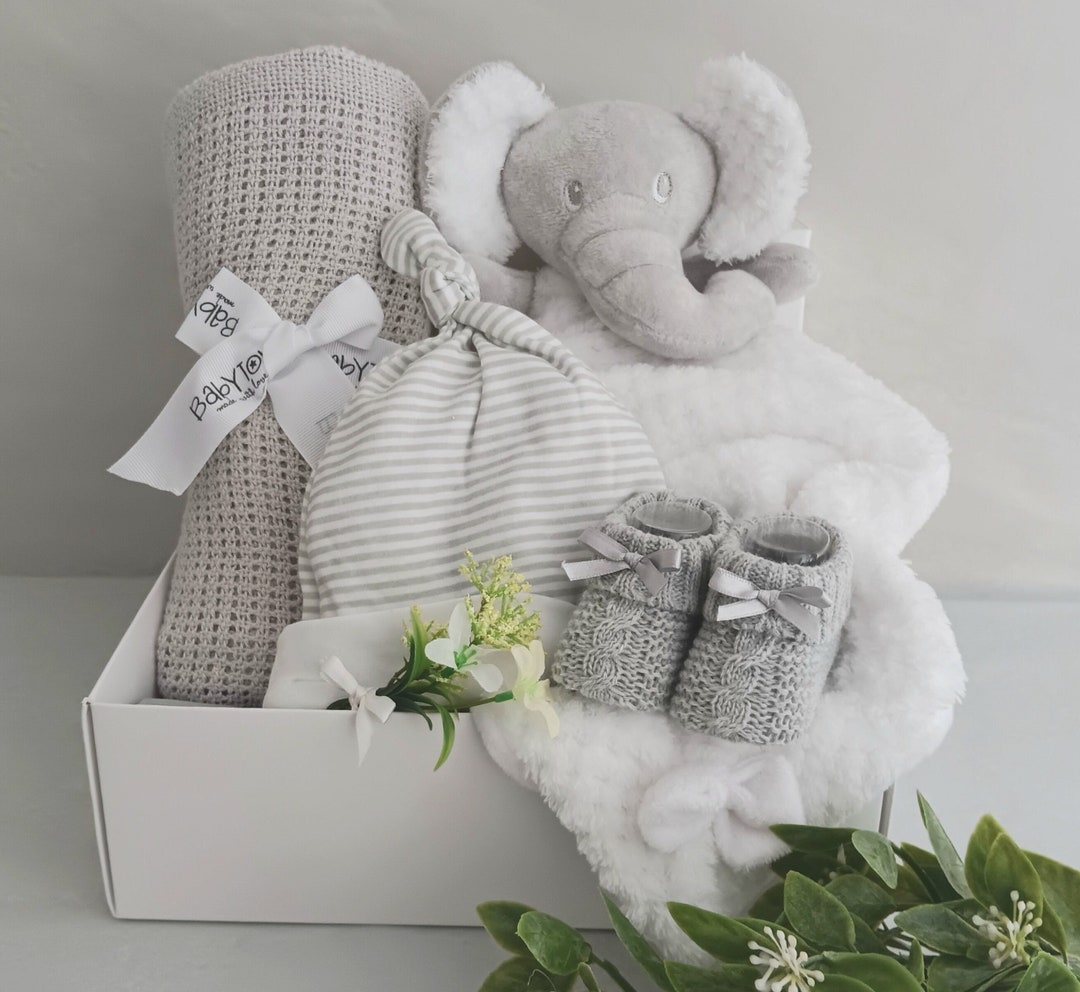 Beautiful New Baby Gift Hamper Box With Elephant Gender Etsy UK