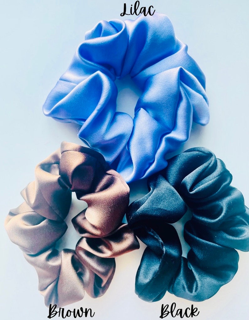 100% Mulberry Silk Scrunchies image 5