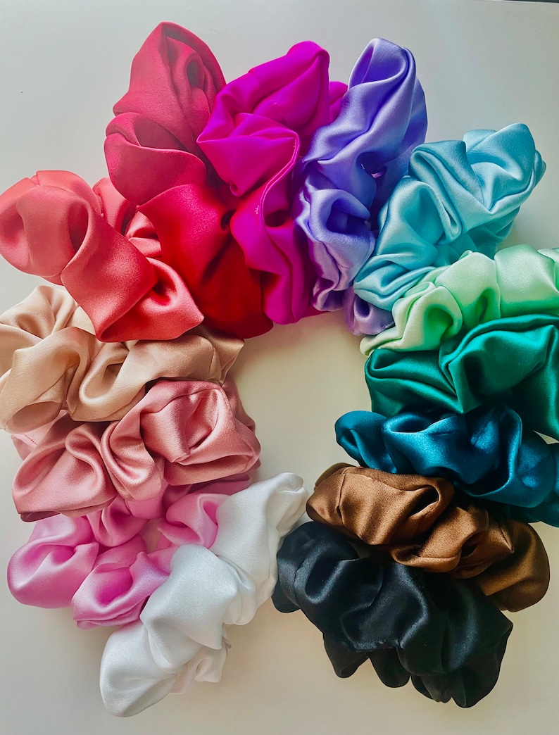 100% Mulberry Silk Scrunchies image 7
