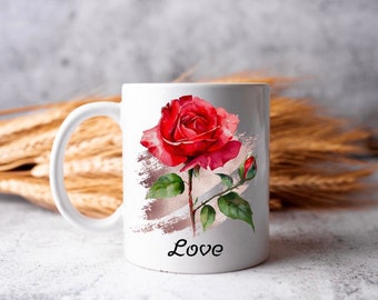 Mug Rose rouge