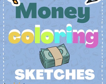 Livre à colorier argent : 43 croquis de pays (PDF numérique)