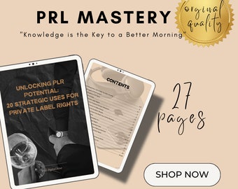 E-book 20 utilisations stratégiques des droits de label privé. PRODUIT D'ORIGINE prl/mrr