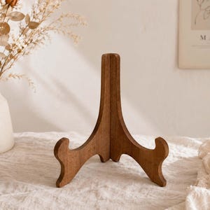 Handmade Wooden Easel Stand, Rustic Picture Display Stand, Cottagecore Frame Holder, Tabletop Art Display, Small Wood Easel Decor