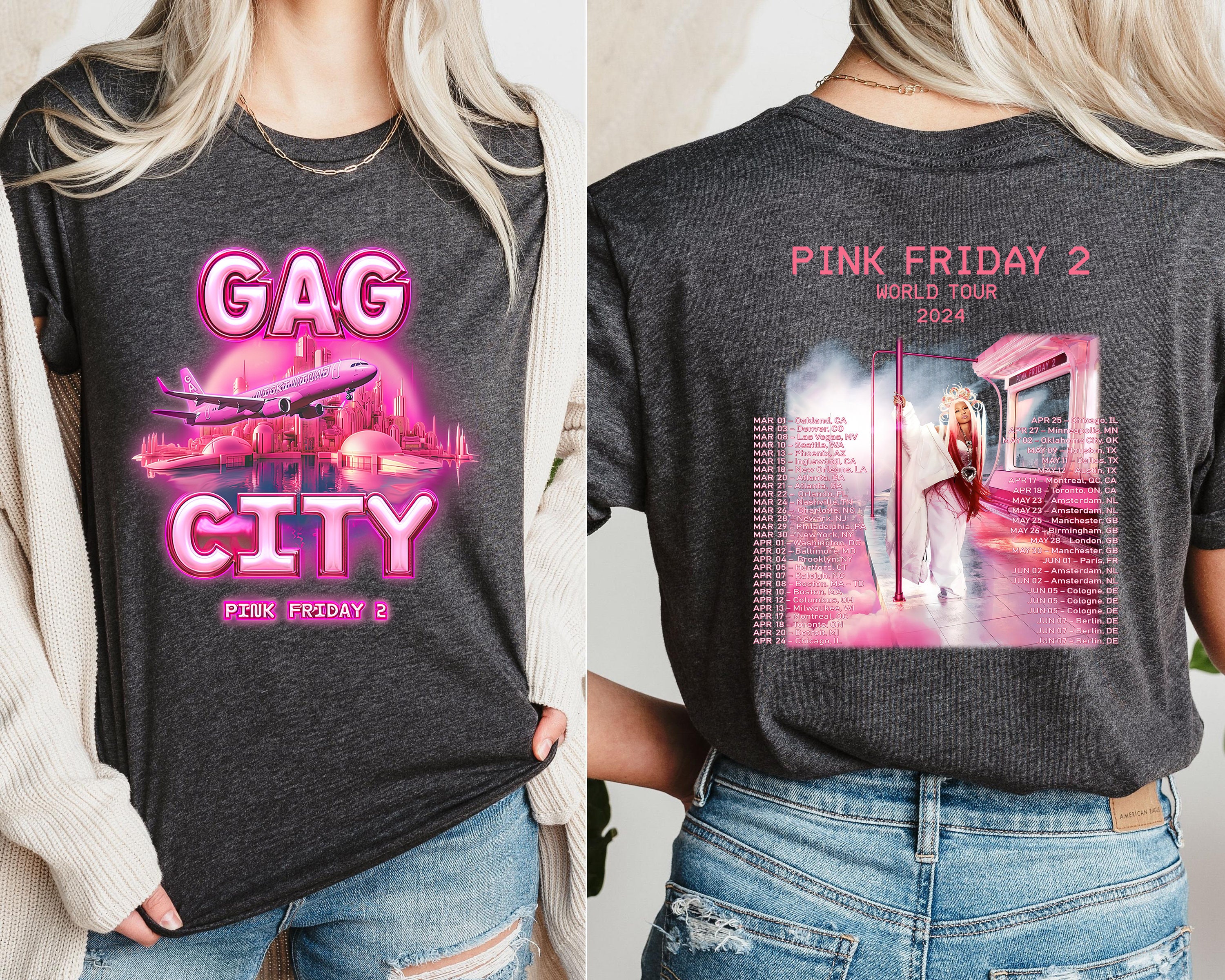 Nicki Minaj Shirt, Nicki Minaj Pink Friday 2 Tour Shirt, Gag City Shirt, Nicki Minaj World Tour Shirt, Nicki Minaj Statue, Pink Friday Shirt