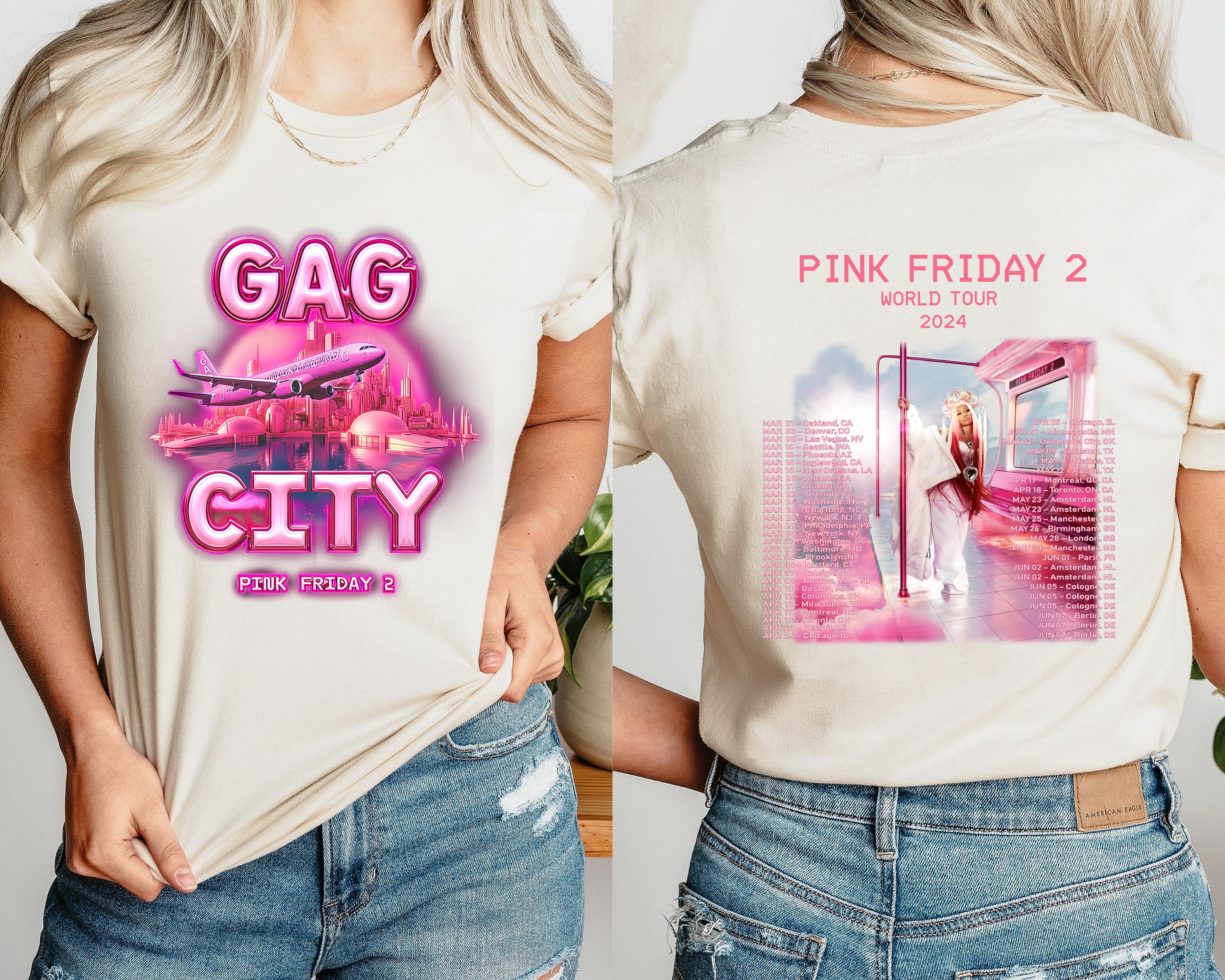 Nicki Minaj Shirt, Nicki Minaj Pink Friday 2 Tour Shirt, Gag City Shirt, Nicki Minaj World Tour Shirt, Nicki Minaj Statue, Pink Friday Shirt