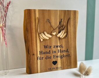 Hochzeitstag • Hochzeitsgeschenk • Jahrestags Geschenk • Holzschild • personalisierte Geschenkidee • Geschenk zur Hochzeit •Liebes Geschenke