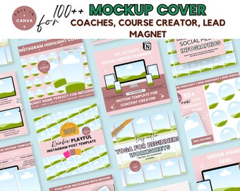 Canva Mockup Template: Course Creator Branding (Digital Download)