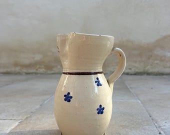 装飾用陶器の水差し、手彫りの花瓶、ファザーノ・グロッタリエ陶器