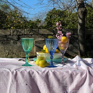 Italian vintage tablecloth hand embroidered organza tablecloth image 5