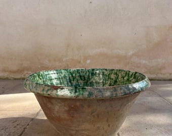 Antique Italian Ceramic Bowl from Puglia