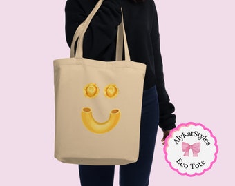 Ravioli and Macaroni Tote - Stylish and Sturdy Grocery Bag - Ideal Cooking Enthusiast&#39;s Present, Perfect Gift for Foodies, Pasta Themed Bag