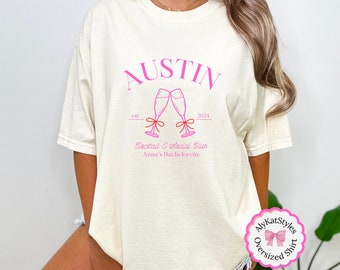 Austin Bachelorette Party Shirt: Cocktail Club Matching Bride Tribe Tee