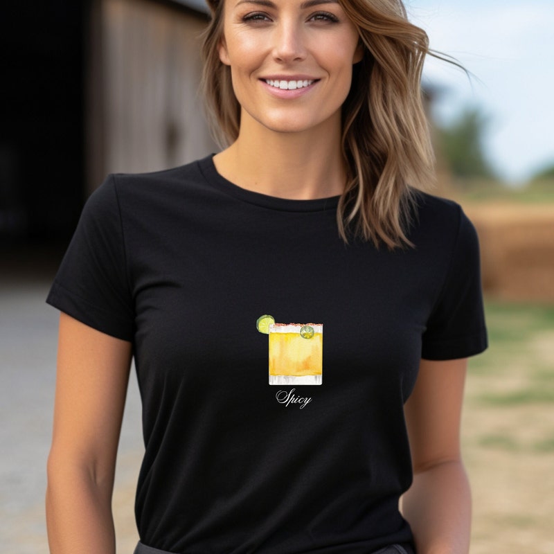 Margarita Graphic Curvy Tee