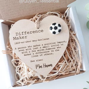 Regalo deportivo 3D que marca la diferencia, regalo de agradecimiento personalizado, buzón de recuerdo, regalo para amigos, regalos de agradecimiento para profesores de educación física en el Reino Unido