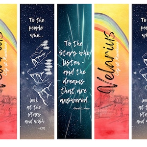 ACOTAR Inspired Bookmark Set