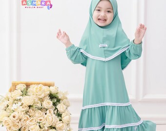 Baby - Toddlers - Children Robe Muslim Abaya Sets - Muslim Daily Dress - Muslim Baby Hijab 0-3 Years - Abaya Children Gift - Hijab For Girl