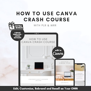 Hur man använder Canva Basics-paket med PLR och MRR | Klar för dig (dfy) digital produkt | Canva-handledning för nybörjare, Digital produkt