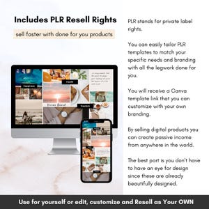 PLR 2026 Customizable Vision Board Canva Template With Resell Rights ...