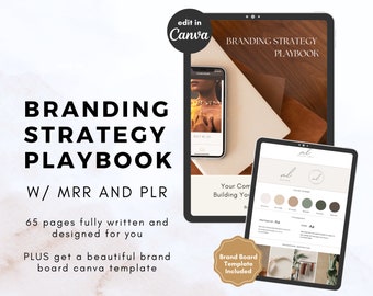 The Branding Strategy Playbook with Master Resell Rights (MRR) and Private Label Rights (PLR) - Done- For-You Customizable Digital Product