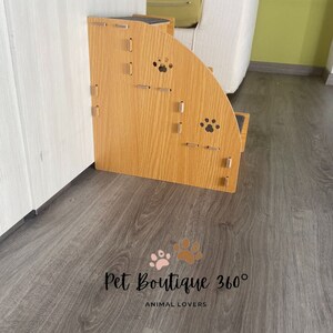 Dog Steps, Dog Steps For Beds, Pet Ramp, Pet Steps, Wooden Dog Stairs, Non-Slip Ramp image 5