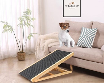 Dog Steps, Dog Steps For Beds, Pet Ramp, Pet Steps, Wooden Dog Stairs, Non-Slip Ramp