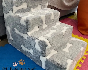 Escalera de escalada ajustable de madera maciza para perros, rampa  antideslizante para mascotas, sofá para perros - AliExpress