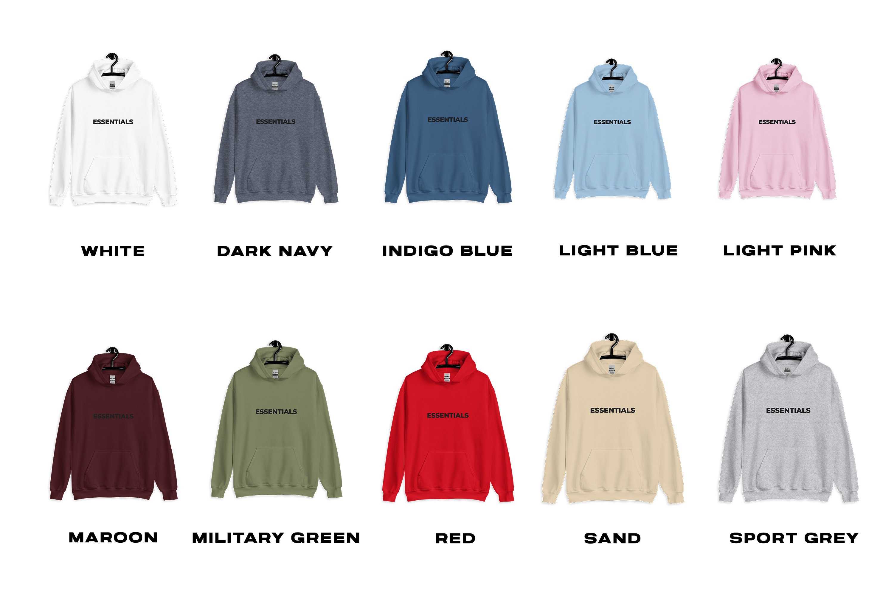 ESSENTIALS Premium Hoodie / ESSENTIALS Sweatshirt / Trendy Street ...