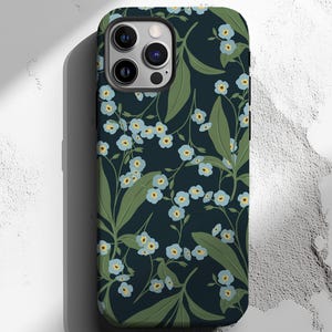 Floral Phone Case, Forget Me Not Flowers, Blue Flower, Flower Cases, Cute Floral Cases, Compatible with iPhone, Samsung Galaxy, Google Pixel