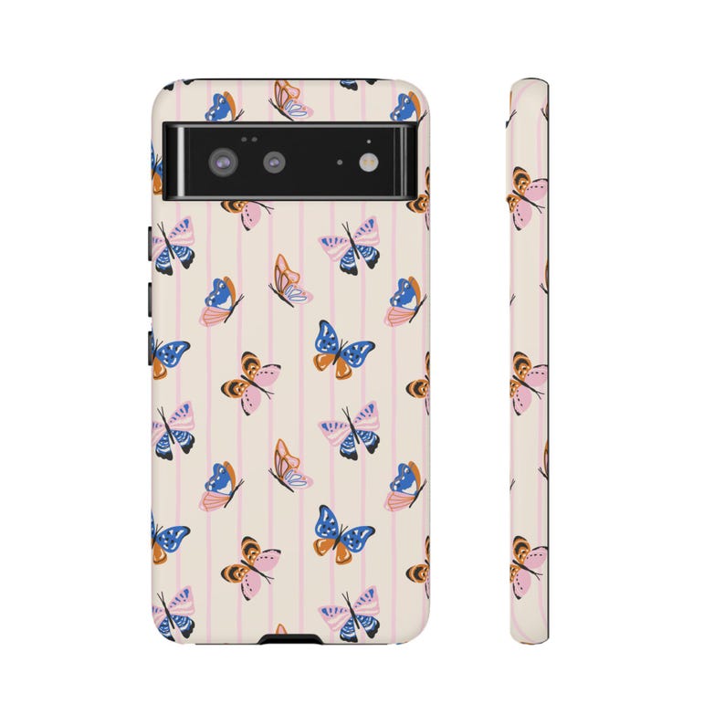 Butterfly Phone Case, Butterflies Phone Case, Whimsical Butterflies, Hand Drawn Butterfly Cases, Compatible with iPhone, Samsung Galaxy image 7