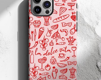 Italy Phone Case, La Dolce Vita, Coastal Aesthetic, Italian Case Italy, Compatible with iPhone 17 Air, Pro Max, Samsung Galaxy, Google Pixel