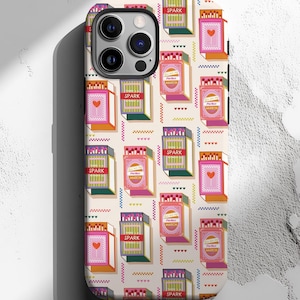 Matches Phone Case, Matchboxes Case, Match Boxes Phone Cases, Trendy Matchbox iPhone, Compatible with iPhone, Samsung Galaxy, Google Pixel