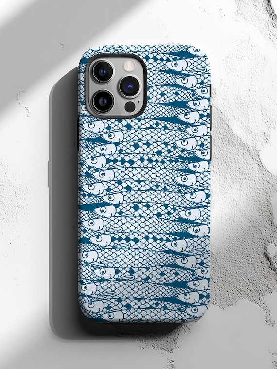 Sardine Phone Case, Sardines Phone Case, Fish Phone Cases, Ocean Case, Coastal Aesthetic, Sardines, Compatible with iPhone, Samsung Galaxy