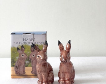 Hare Salt and Pepper Shakers