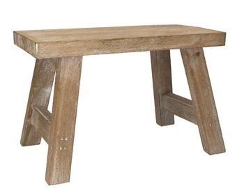 Decorative Wooden Stool - Small