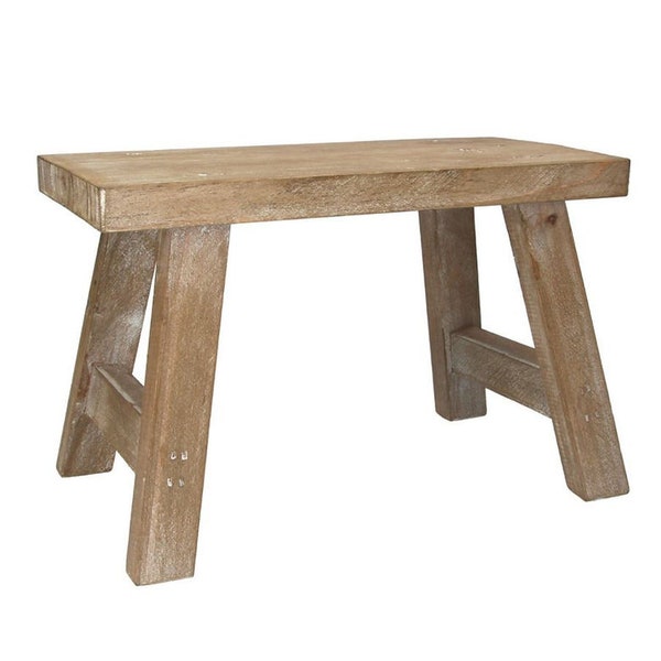 Decorative Wooden Stool - Small