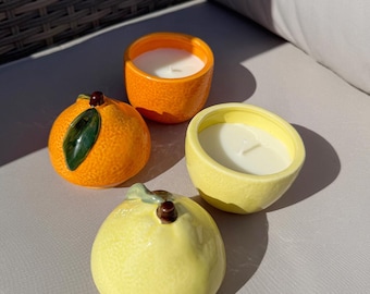 Citrus Candle Pot