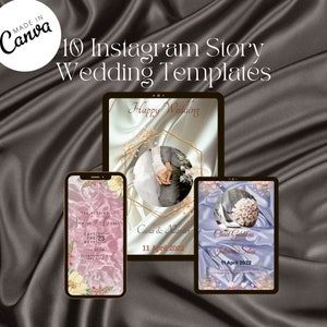 Instagram story wedding invitation templates