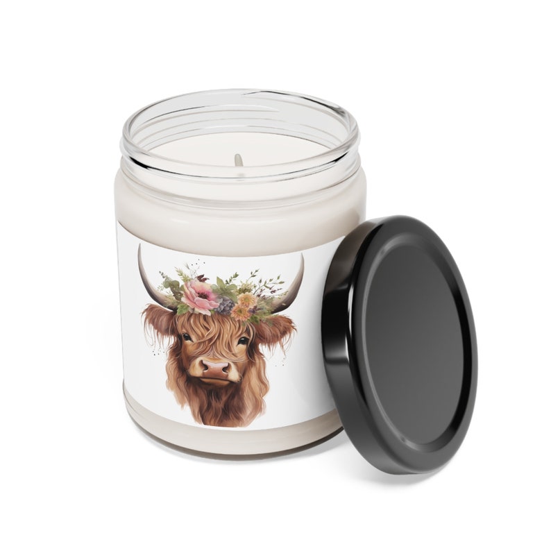 Highland Cow, 9oz Candle Etsy