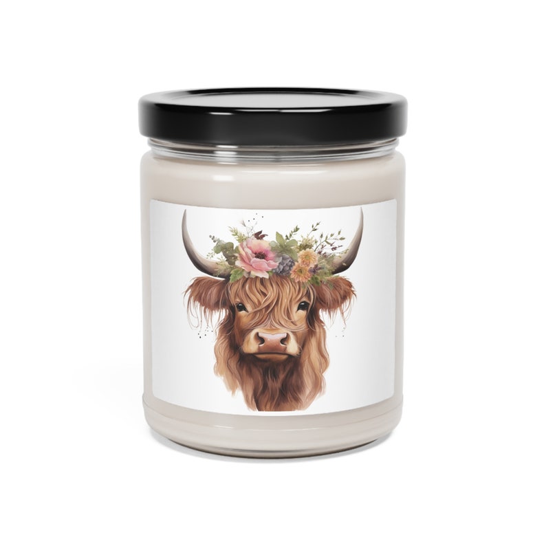 Highland Cow, 9oz Candle Etsy