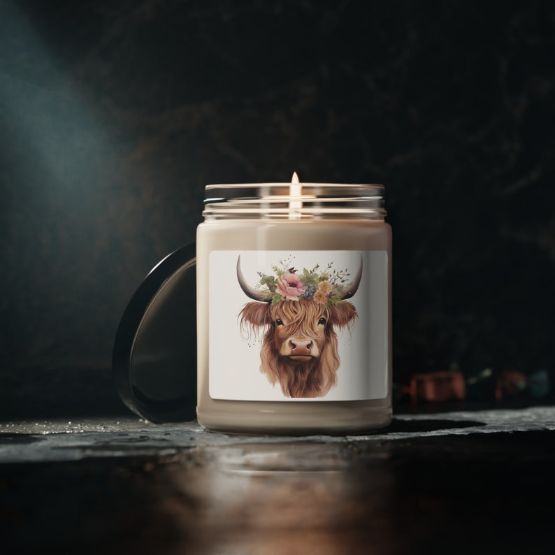 Highland Cow, 9oz Candle Etsy