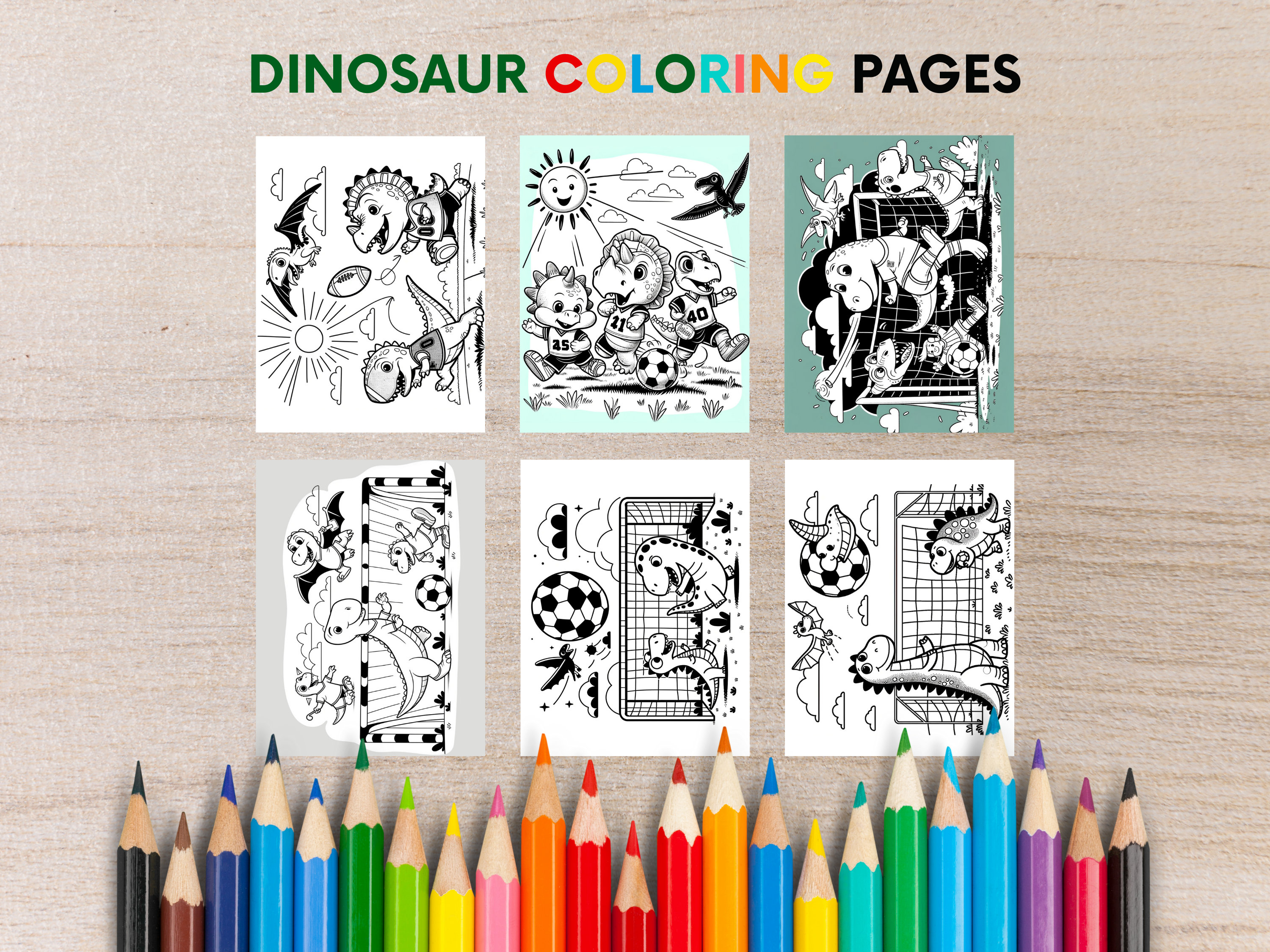 20 Printable Dinosaur Coloring Pages for Kids Coloring Book - Etsy Canada
