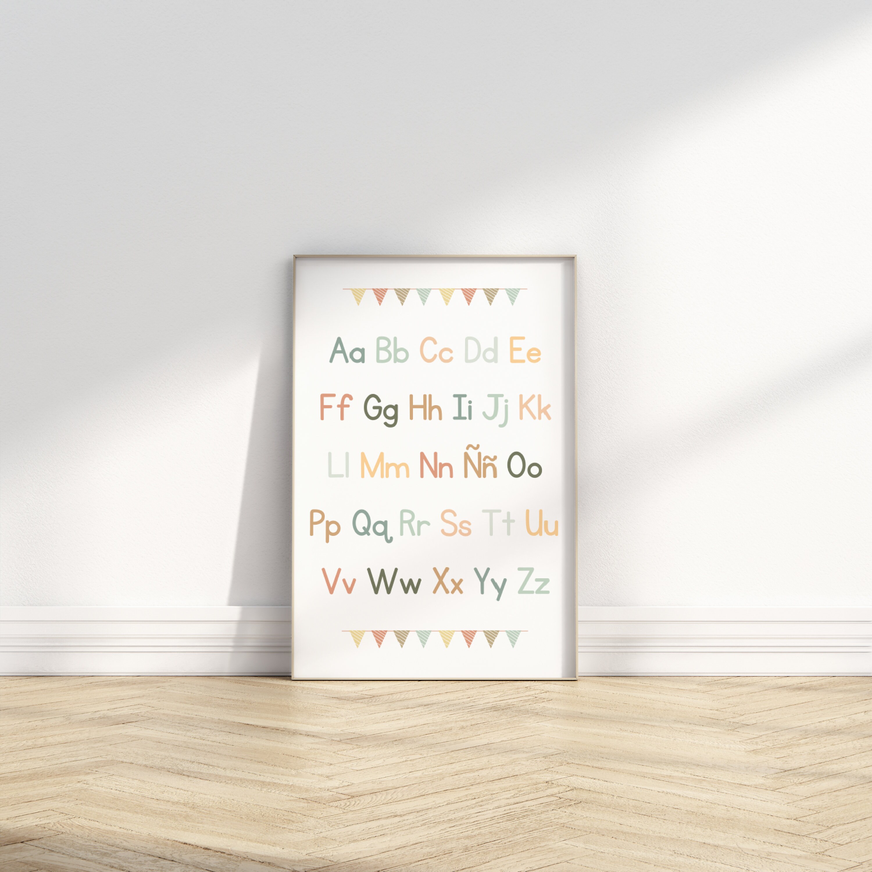 IN SPANISH - 3 Nursery Educational Posters Alphabet Numbers & Days of ...