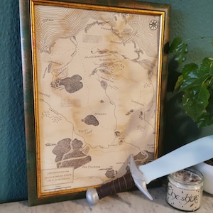 Nordosten Karte inspiriert von HdR - Fineart-Print